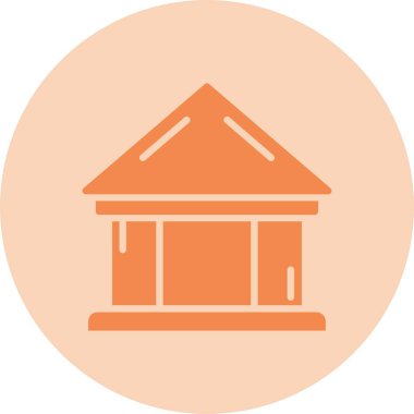 Banka Kabartma Çemberi Gradyan Simgesi