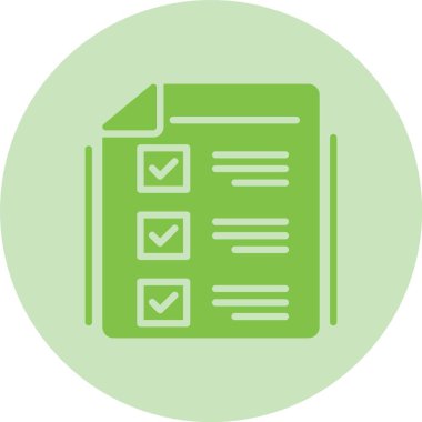 Sınav Kabartma Çemberi Gradyan Simgesi