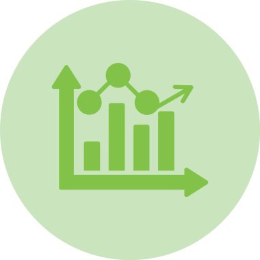Çubuk Grafik Kabartma Çemberi Grafik Simgesi Simgesi