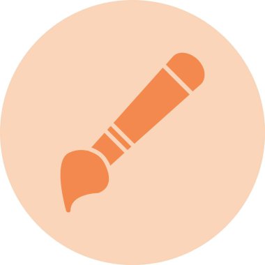 Boya Fırçası Kabartma Çemberi Gradyan Simgesi