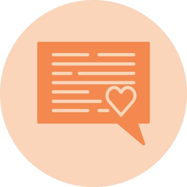 İleti Kabartma Çemberi Gradyan Simgesi