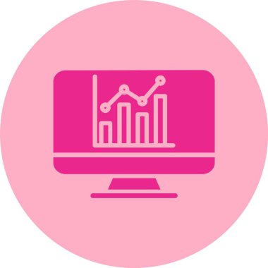 Veri Analizi Kabartma Çemberi Gradyan Simgesi