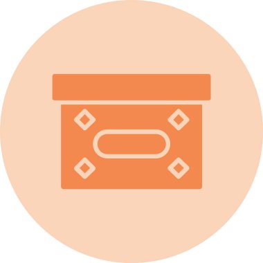 Sandık Kabartma Çemberi Gradyan Simgesi