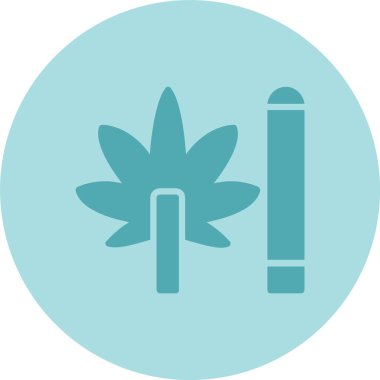 Ot Kabartma Çemberi Gradyan Simgesi