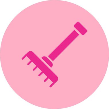 Tırmık Kabartma Çemberi Gradyan Simgesi