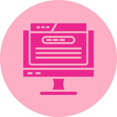 Web Sitesi Kabartma Çemberi Gradyan Simgesi