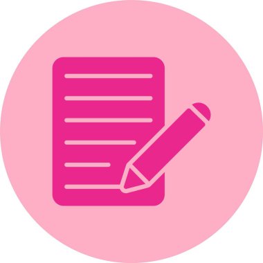 Notlar Kabartma Çemberi Gradyan Simgesi