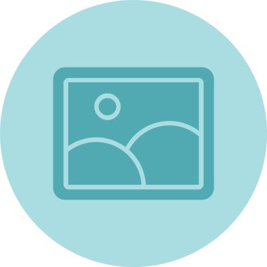 Resim Kabartma Çemberi Gradyan Simgesi