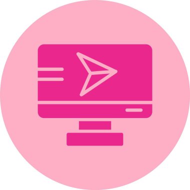 İmleç Kabartma Çemberi Gradyan Simgesi