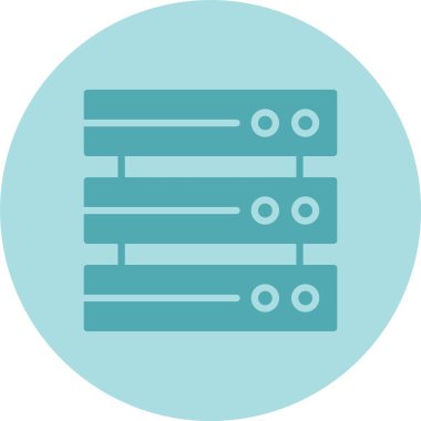 Veritabanı Kabartma Çemberi Gradyan Simgesi