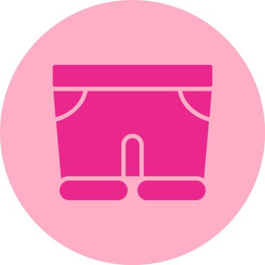 Kısa Kabartma Çemberi Gradyan Simgesi