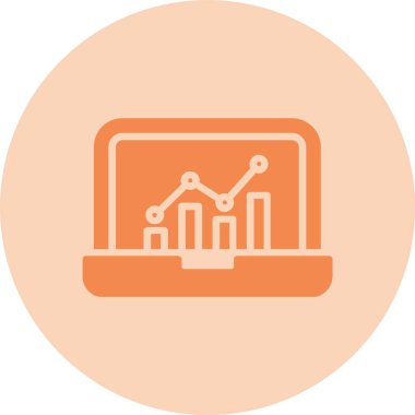 Analitik Kabartma Çember Gradyan Simgesi