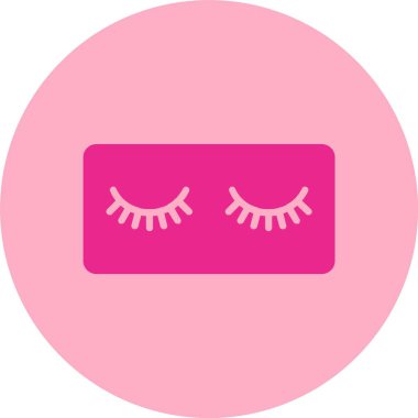 Kirpiklerin Kabartma Çemberi Gradyan Simgesi