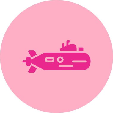 Denizaltı Kabartma Çemberi Gradyan Simgesi