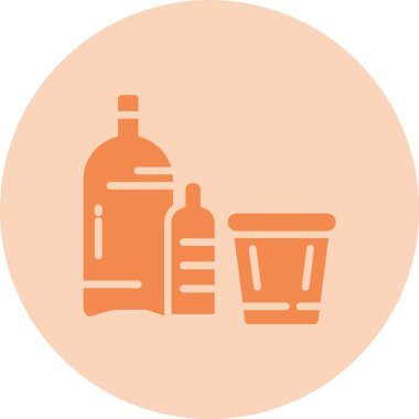 Plastik Kabartma Çemberi Gradyan Simgesi