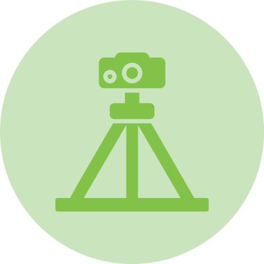 Tripod Glyph Çember Gradyan Simgesi