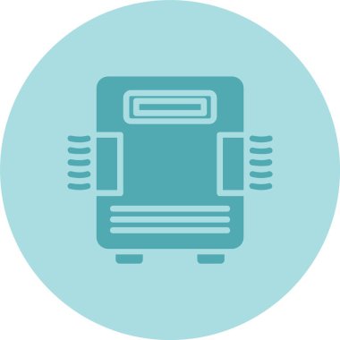 Hava Temizleyici Kabartma Çemberi Gradyan Simgesi