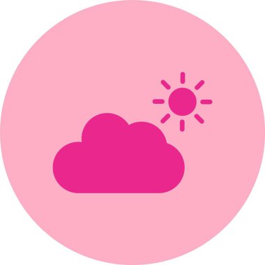 Sunny Glyph Çember Gradyan Simgesi