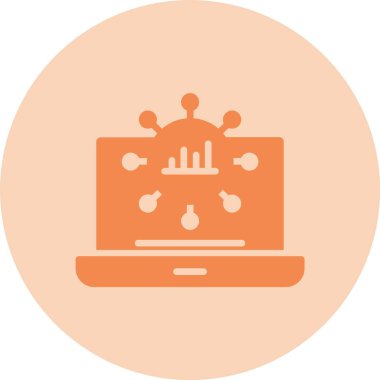 Veri Aktarımı Kabartma Çemberi Gradyan Simgesi