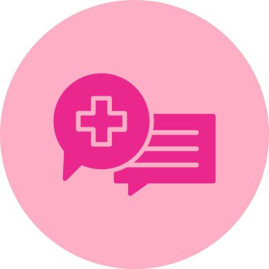 İleti Kabartma Çemberi Gradyan Simgesi