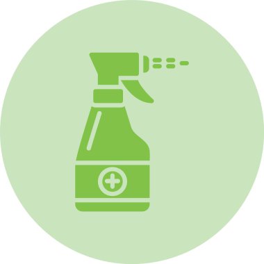 Dezenfektan Kabartma Çemberi Gradyan Simgesi