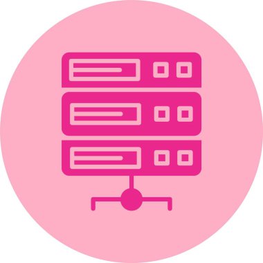 Sunucu Kabartma Çemberi Gradyan Simgesi