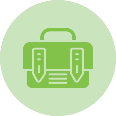 İş Çantası Kabartma Çemberi Grafik Simgesi