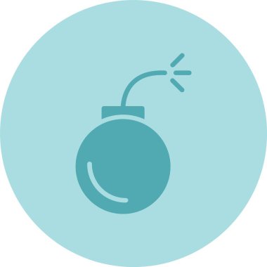 Patlama Kabartma Çemberi Gradyan Simgesi