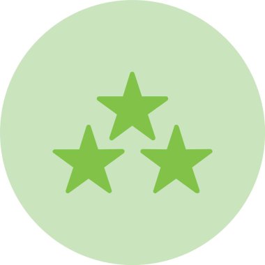 Yıldızlar Kabartma Çemberi Gradyan Simgesi