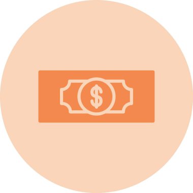 Para Kabartma Çemberi Gradyan Simgesi