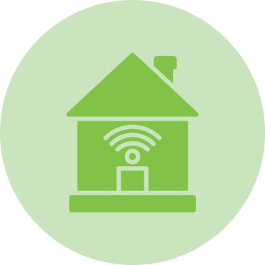 Wifi Kabartma Çemberi Gradyan Simgesi