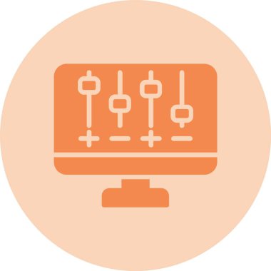 Cilt Kabartma Çemberi Gradyan Simgesi