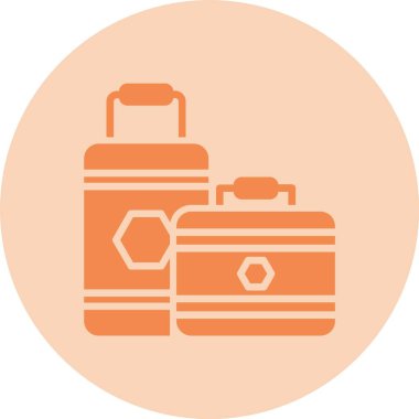 Sandık Kabartma Çemberi Gradyan Simgesi