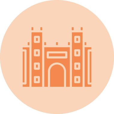Güçlendirme Kabartma Çemberi Gradyan Simgesi