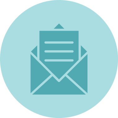 Posta Kabartma Çemberi Gradyan Simgesi