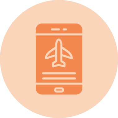 Havalimanı Kabartma Çemberi Gradyan Simgesi