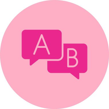 Konuşma Kabartma Çemberi Gradyan Simgesi