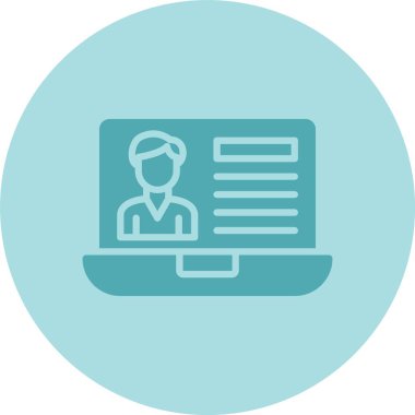 Kullanıcı Hesabı Kabartma Çemberi Grafik Simgesi