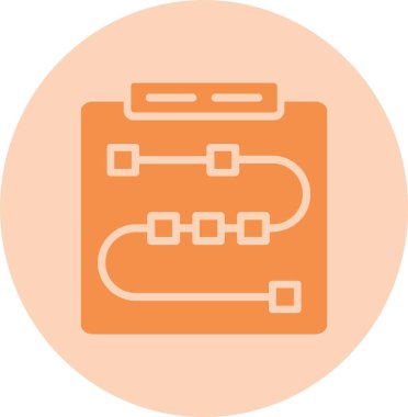 Not Defteri Kabartma Çemberi Gradyan Simgesi