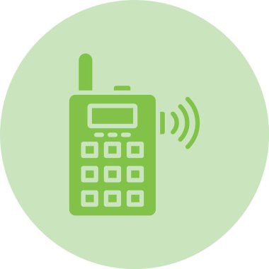 Telsiz Kabartma Çemberi Grafik Simgesi