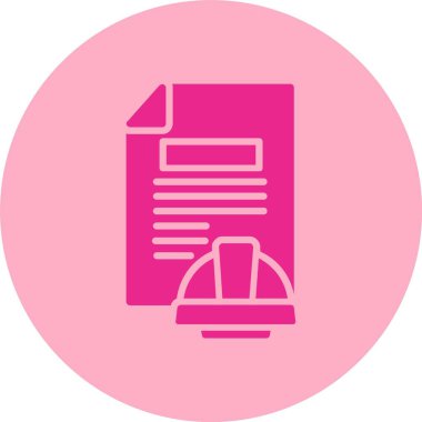 Dosya Belgesi Kabartma Çemberi Gradyan Simgesi