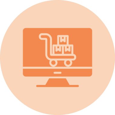 Yük Kabartma Çemberi Gradyan Simgesi