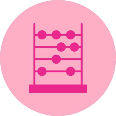 Abaküs Kabartma Çemberi Gradyan Simgesi