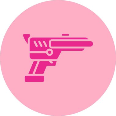 Revolver Kabartma Çemberi Gradyan Simgesi