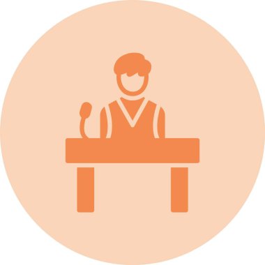 Aday Kabartma Çemberi Gradyan Simgesi