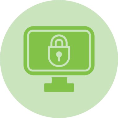 Çevrimiçi Güvenlik Kabartma Çemberi Gradyan Simgesi