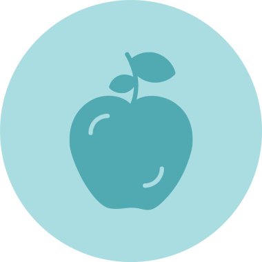 Elma Kabartma Çemberi Gradyan Simgesi