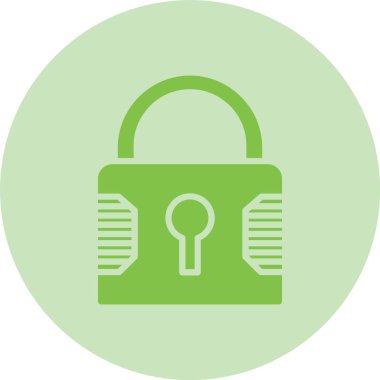 Asma kilit Kabartma Çemberi Gradyan Simgesi