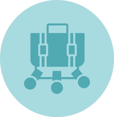 İş Vektörü Satırı Kabartma Çemberi Grafik Simgesi