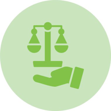 Demokrasi Kabartma Çemberi Gradyan Simgesi